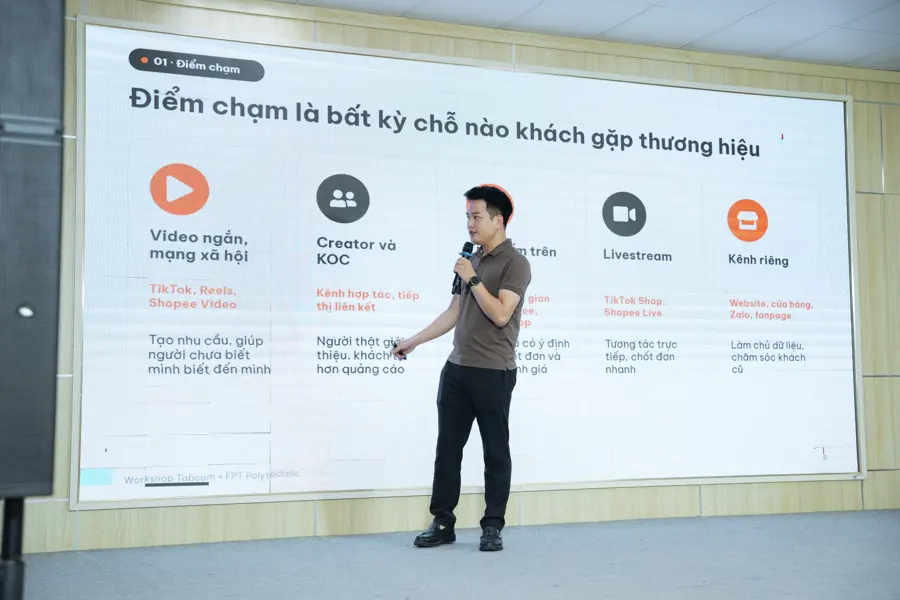 Phần chia sẻ điểm chạm là bất kỳ chỗ nào khách gặp thương hiệu