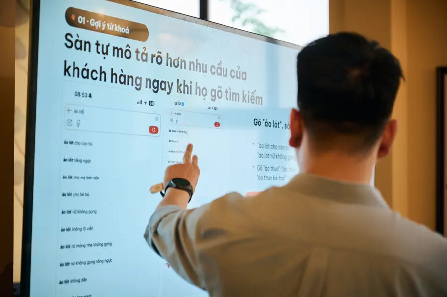 Phân tích gợi ý từ khoá trên màn hình